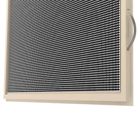 Ritescreen 40 in W x 55 in H Casement Window Screen, CA2, Aluminum Mesh, Almond CA2-A29-MSAL-L00-H55-W40